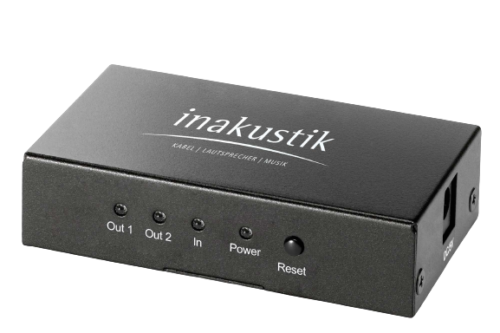 Inakustik Premium HDMI Splitter 1 -> 2 High Speed | HDMI 2.0