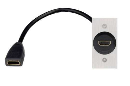 Inakustik Premium AV cover HDMI with cable 25 cm round | 56x28